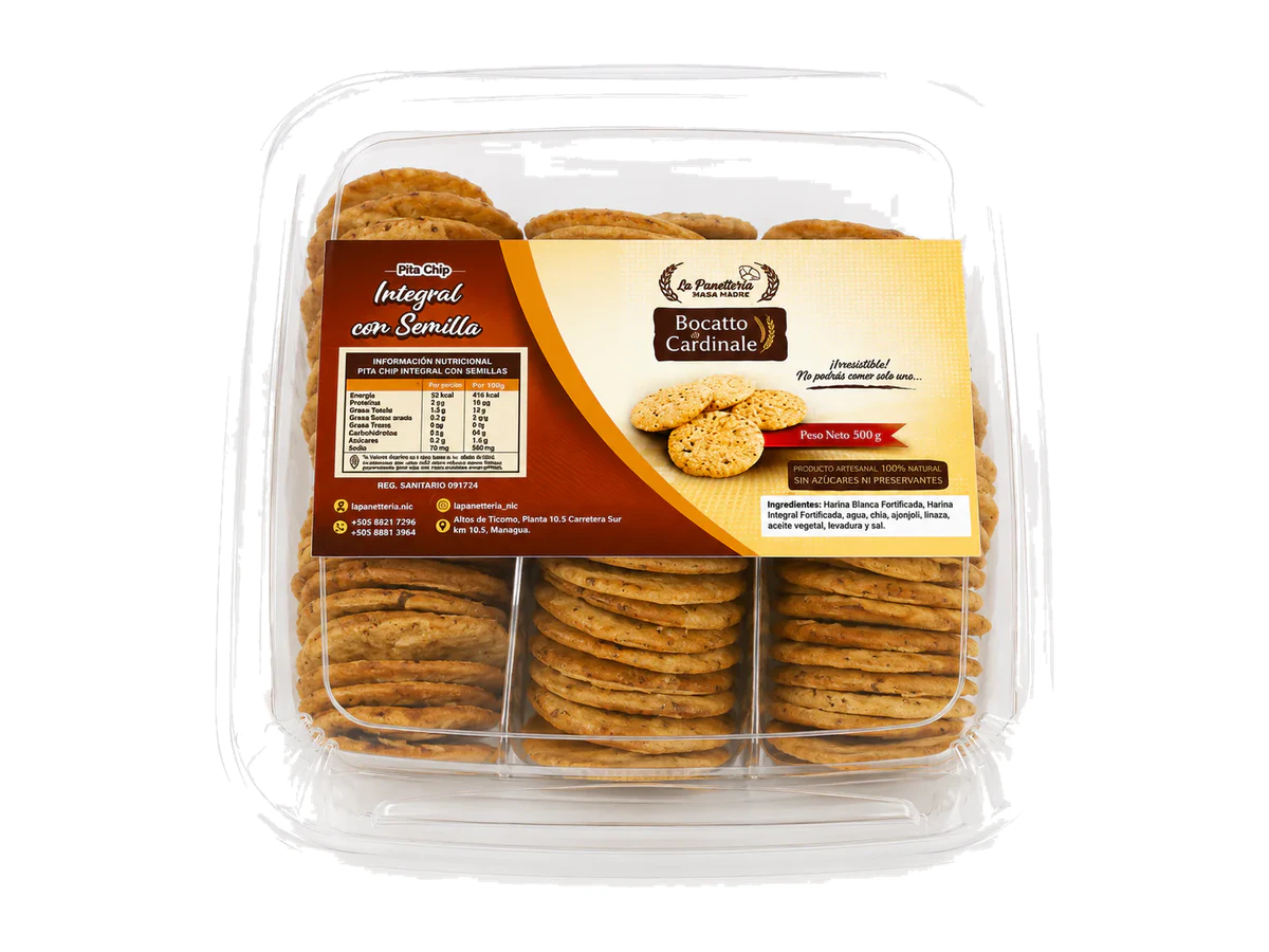 Pita Chips Integral con Semillas